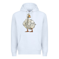 White american pekin duck Premium Hoodie - LillyAllenDesigns
