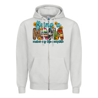 Dove Grey being a nana makes my life complete Zipper Hoodie - Zillion Design Studio