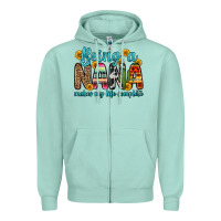 Seafoam being a nana makes my life complete Zipper Hoodie - Zillion Design Studio