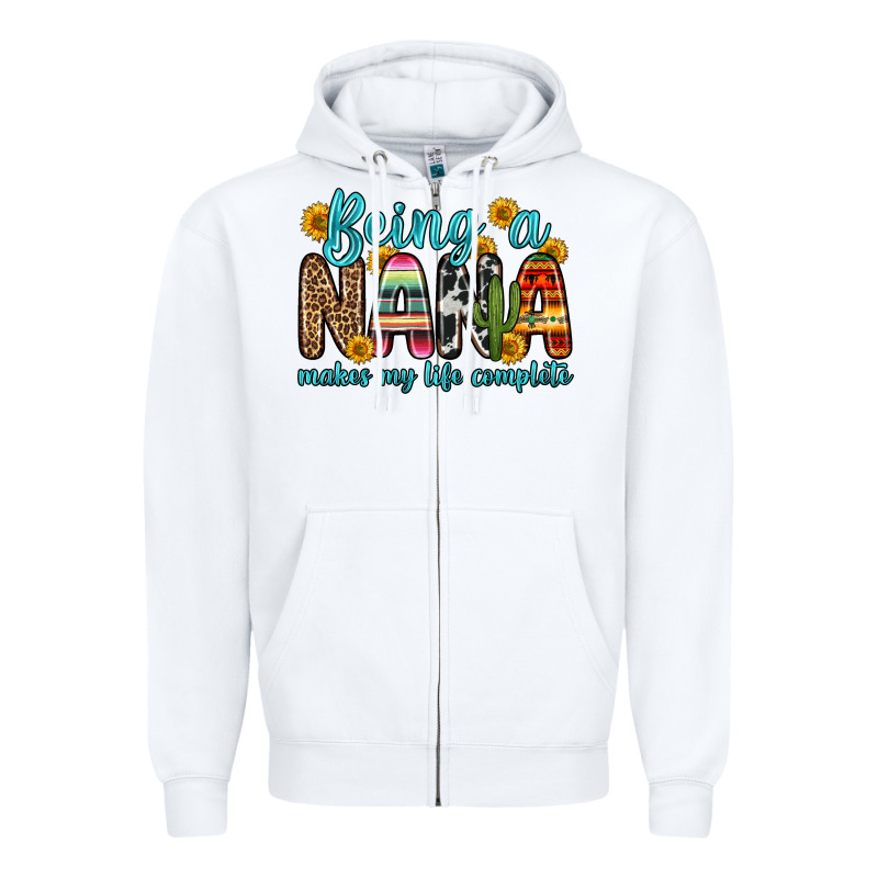Being A Nana Makes My Life Complete Zipper Hoodie by Zillion Design Studio | Teevron