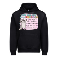 Black just realized im a raccoon Urban Hoodie - MaliasSmallBusiness