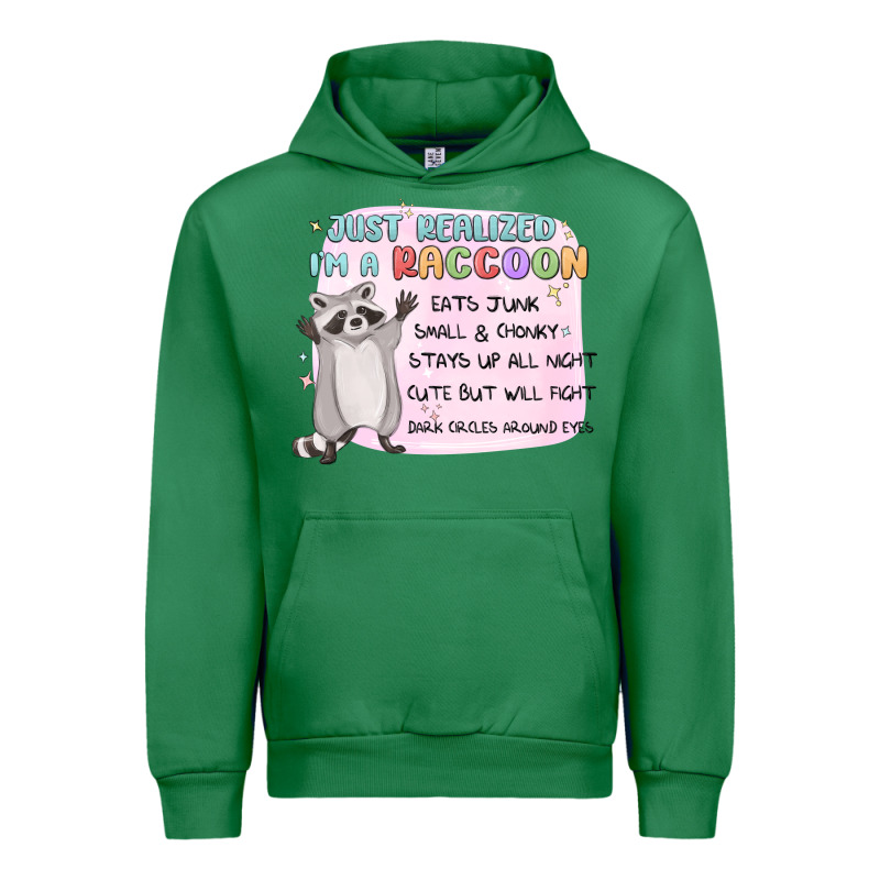 Just Realized Im A Raccoon Urban Hoodie by MaliasSmallBusiness | Teevron