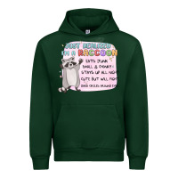 Forest Green just realized im a raccoon Urban Hoodie - MaliasSmallBusiness