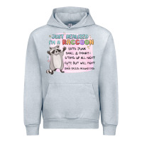 Heather Grey just realized im a raccoon Urban Hoodie - MaliasSmallBusiness