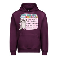 Mauve Wine just realized im a raccoon Urban Hoodie - MaliasSmallBusiness