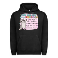 Pigment Black just realized im a raccoon Urban Hoodie - MaliasSmallBusiness