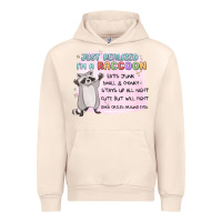 Sandshell just realized im a raccoon Urban Hoodie - MaliasSmallBusiness
