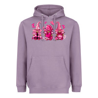 Lavender breast cancer gnomies Heavyweight Hoodie - FaDigitalArtStudio