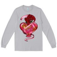 Moon Dust heart glass vase love tickets with rose Long Sleeve Tee - RanaPortraitStore