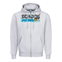 Heather Grey school custodian Zipper Hoodie - texasbilliewilder