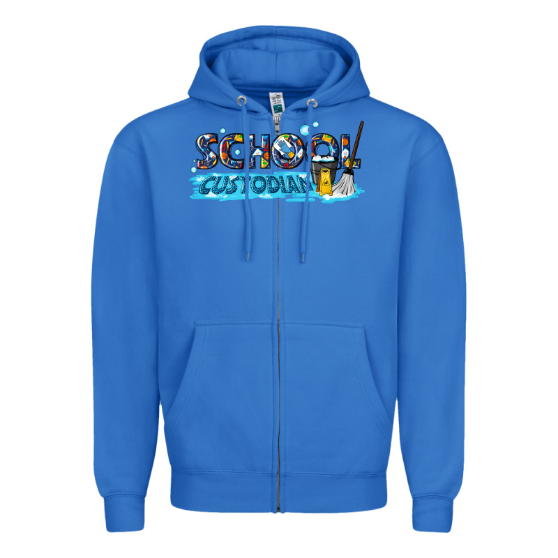 School Custodian Zipper Hoodie by texasbilliewilder | Teevron