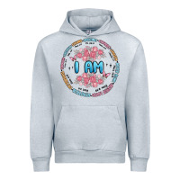 Heather Grey i am inspiration Urban Hoodie - MaliasSmallBusiness