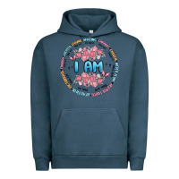 Pigment Midnight Navy i am inspiration Urban Hoodie - MaliasSmallBusiness
