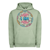 Pigment Oil Green i am inspiration Urban Hoodie - MaliasSmallBusiness