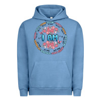 Pigment Pebble Blue i am inspiration Urban Hoodie - MaliasSmallBusiness