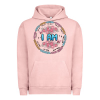 Pigment Salmon i am inspiration Urban Hoodie - MaliasSmallBusiness