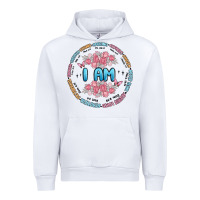 White i am inspiration Urban Hoodie - MaliasSmallBusiness