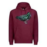 Burgundy East İndie Duck Premium Hoodie - LillyAllenDesigns