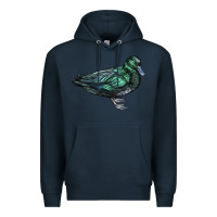 Navy East İndie Duck Premium Hoodie - LillyAllenDesigns