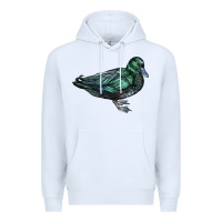 White East İndie Duck Premium Hoodie - LillyAllenDesigns