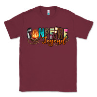 Burgundy campfire legend Classic Tee - Zillion Design Studio