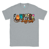 Heather Grey campfire legend Classic Tee - Zillion Design Studio