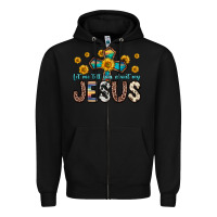 Black let me tell you about my jesus Zipper Hoodie - Zillion Design Studio
