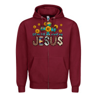 Burgundy let me tell you about my jesus Zipper Hoodie - Zillion Design Studio