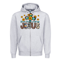 Heather Grey let me tell you about my jesus Zipper Hoodie - Zillion Design Studio