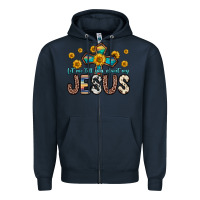 Navy let me tell you about my jesus Zipper Hoodie - Zillion Design Studio