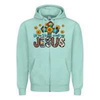 Seafoam let me tell you about my jesus Zipper Hoodie - Zillion Design Studio