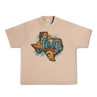 Burro leopard cowhide sunflower texas map Urban Heavy Tee - Artiststas
