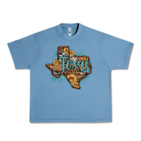 Pebble Blue leopard cowhide sunflower texas map Urban Heavy Tee - Artiststas