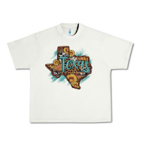Pistachio leopard cowhide sunflower texas map Urban Heavy Tee - Artiststas