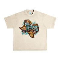 Sandshell leopard cowhide sunflower texas map Urban Heavy Tee - Artiststas