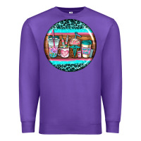 Purple nurse car coasters Premium Sweatshirt - AdoDesignShop
