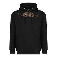 Black brown moustache fa element Heavyweight Hoodie - FaDigitalArtStudio