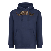 Navy brown moustache fa element Heavyweight Hoodie - FaDigitalArtStudio