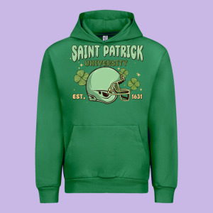 Saint Patrick University Urban Hoodie Designed By Maliassmallbusiness