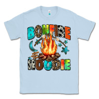 Dusty Blue bonfire Classic Tee - Zillion Design Studio