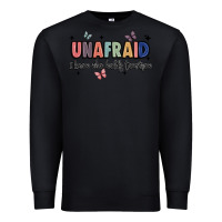 Black unafraid Premium Sweatshirt - JahusDesignShop