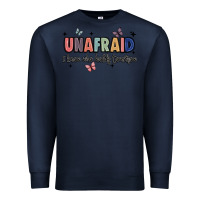Navy unafraid Premium Sweatshirt - JahusDesignShop