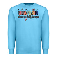Ocean Blue unafraid Premium Sweatshirt - JahusDesignShop