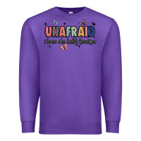 Purple unafraid Premium Sweatshirt - JahusDesignShop
