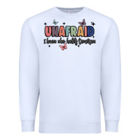 White unafraid Premium Sweatshirt - JahusDesignShop