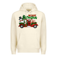 Sandshell merry christmas snowman and farm animals truck Premium Hoodie - Jasminsmagicworld