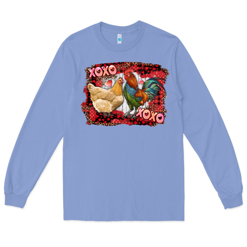 Xoxo Rooster And Chicken Long Sleeve Tee by RanaPortraitStore | Teevron