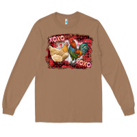 Toasted Coconut xoxo rooster and chicken Long Sleeve Tee - RanaPortraitStore