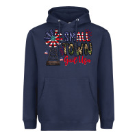 Navy small town gail usa Heavyweight Hoodie - CowhideDigitalArt