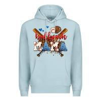 Blue Mist ballpark mama Premium Hoodie - AdoDesignShop